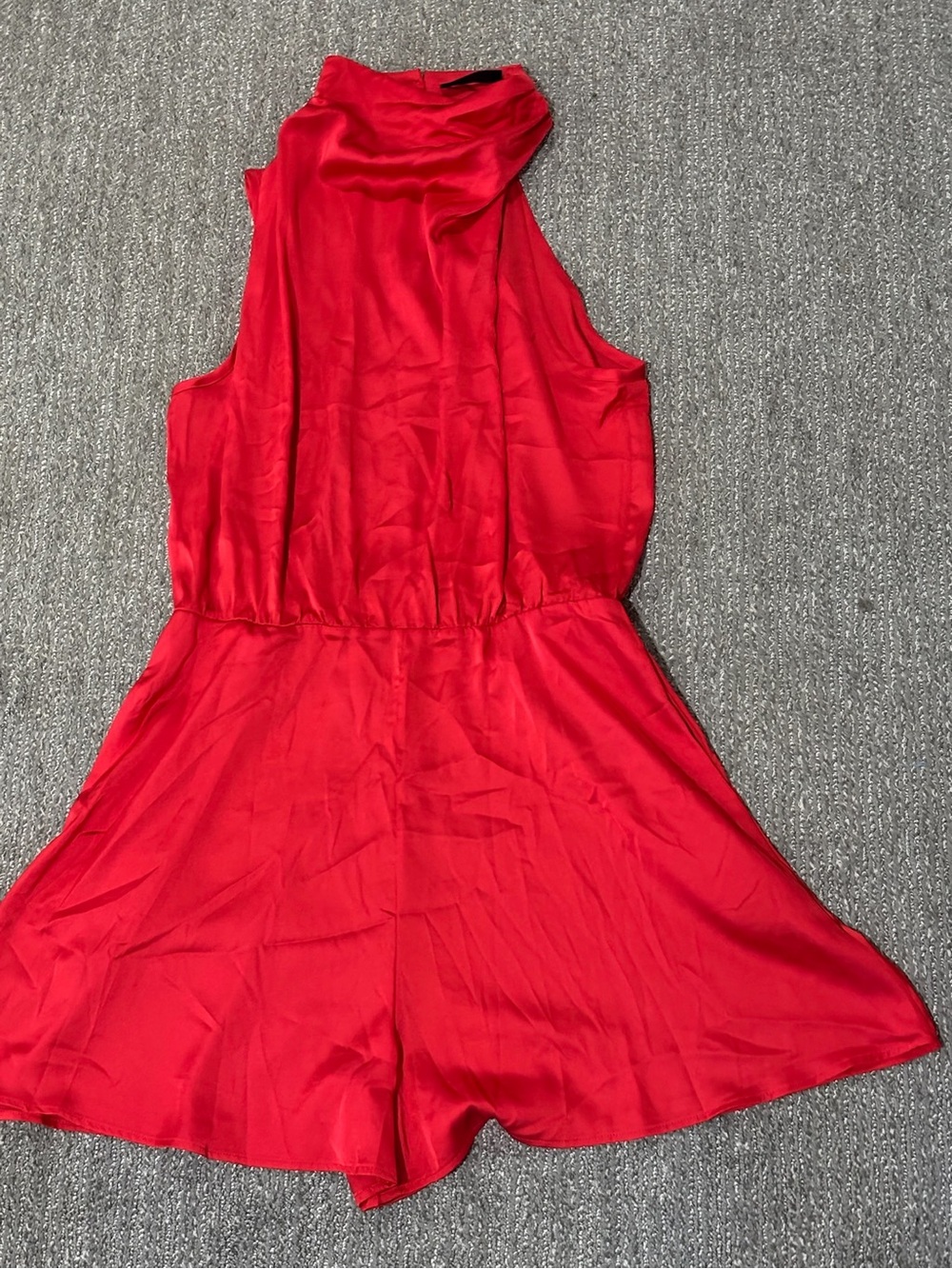 Amazon Red Satin Romper